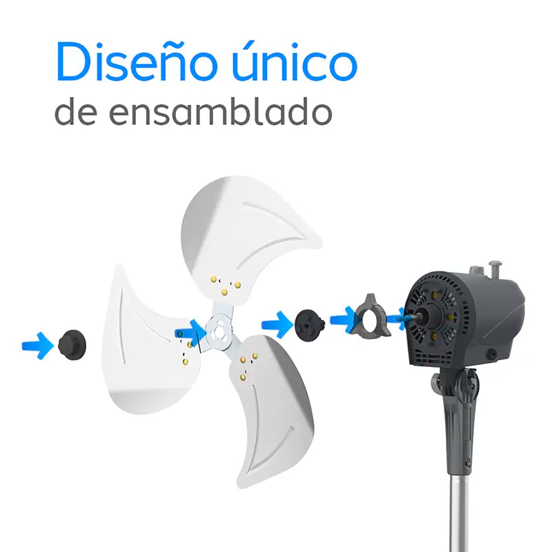 Ventilador de Pedestal Navia A18 18 Pulgadas Base Redonda Metálico