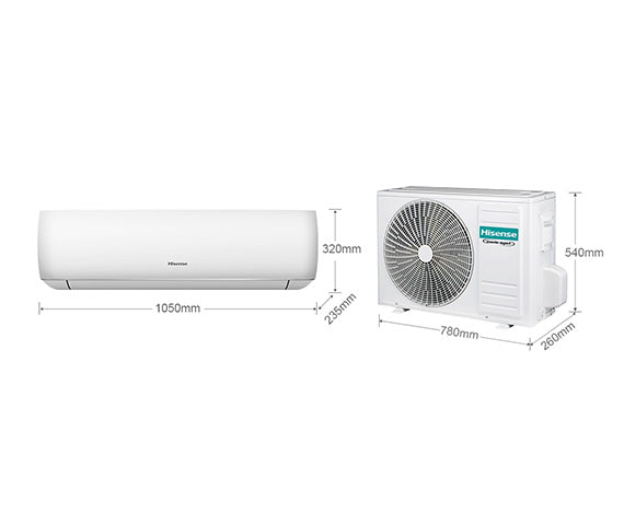 Aire Acondicionado Minisplit Hisense 12,000 BTUs Inverter Solo Frío 220V R32