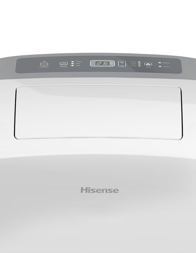 Aire Acondicionado Portátil Hisense 12,000 BTUs Wi-Fi Frío/Calor 110V R32