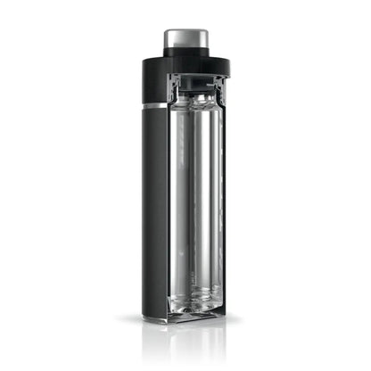Botella de Agua de Viaje Ninja Negro Asa de Silicona DW2401BK