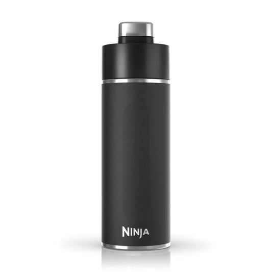 Botella de Agua de Viaje Ninja Negro Asa de Silicona DW2401BK