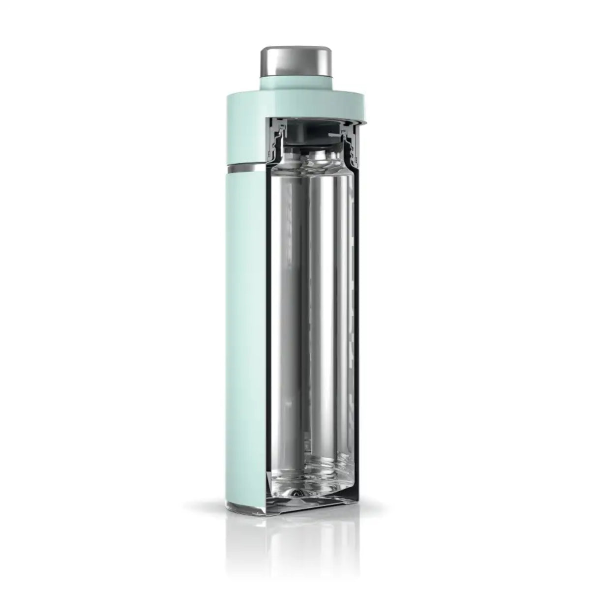 Botella de Agua de Viaje Ninja Menta Asa de Silicona DW1801MT
