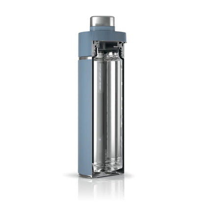 Botella de Agua de Viaje Ninja Azul Asa de Silicona DW2401BL