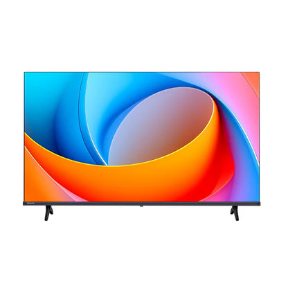 Televisor Hisense Smart TV VIDAA 43" con pantalla HD y bordes delgados negros.