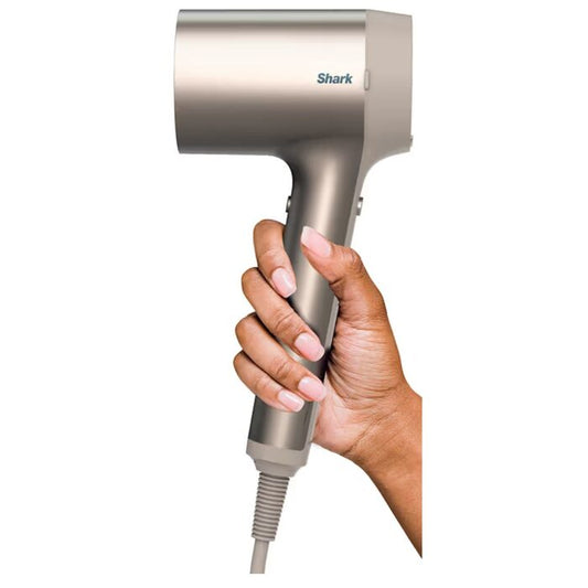 Secadora de Cabello Shark IQ 2 en 1 con Centrador y Cepillo Dorado HD112