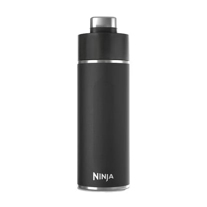 Botella de Agua de Viaje Ninja Negro Asa de Silicona DW1801BK