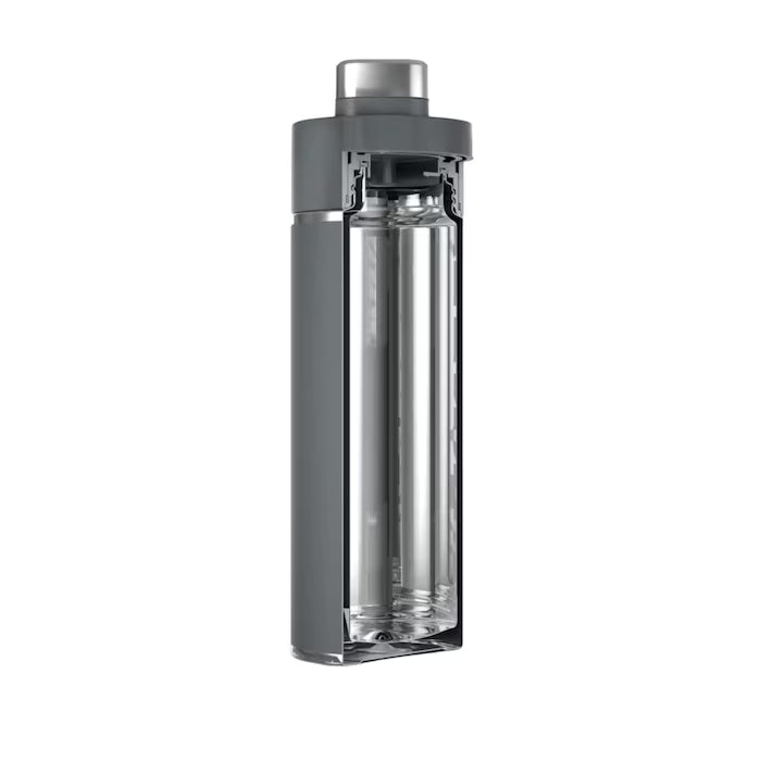 Botella de Agua de Viaje Ninja Gris Asa de Silicona DW1801GY