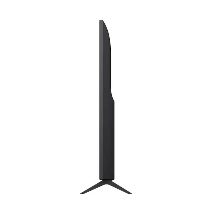 Pantalla LG Smart TV 55" 4K UHD perfil ultra delgado negro con soporte en V.