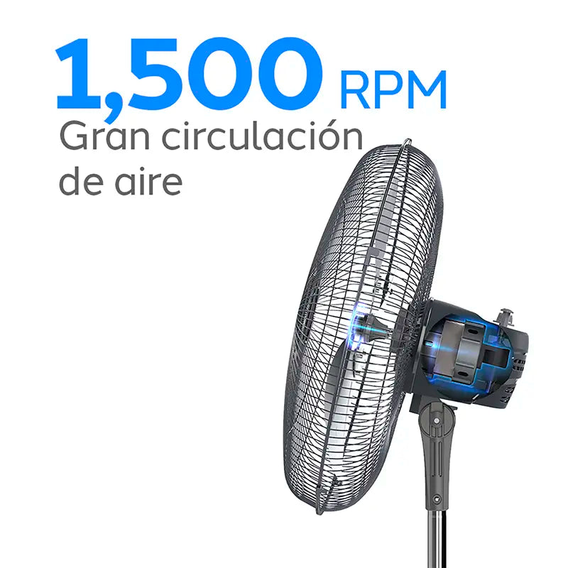Ventilador de Pedestal Navia A18 18 Pulgadas Base Redonda Metálico