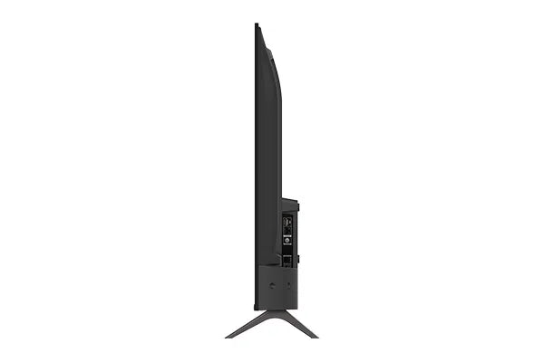 Televisor TCL Roku 32 pulgadas negro perfil delgado conexiones laterales y soporte en V.