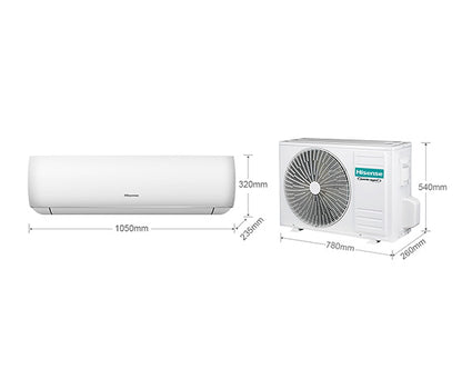 Aire Acondicionado Minisplit Hisense 12,000 BTUs Inverter Solo Frío 220V R32