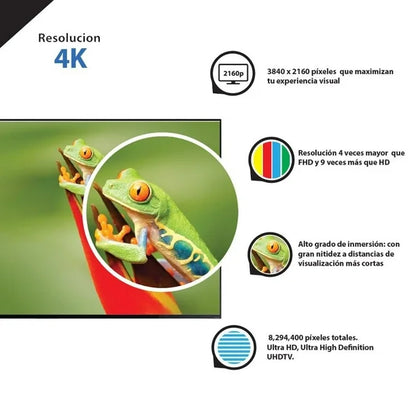 Pantalla Samsung 58" UHD 4K Crystal Smart TV UN58U8000FFXZX
