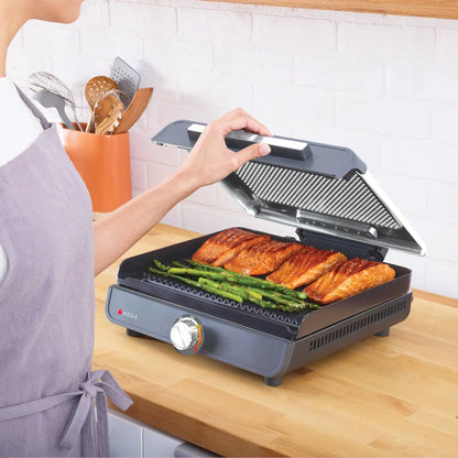 Parrilla Eléctrica y Plancha Ninja Negro GR101