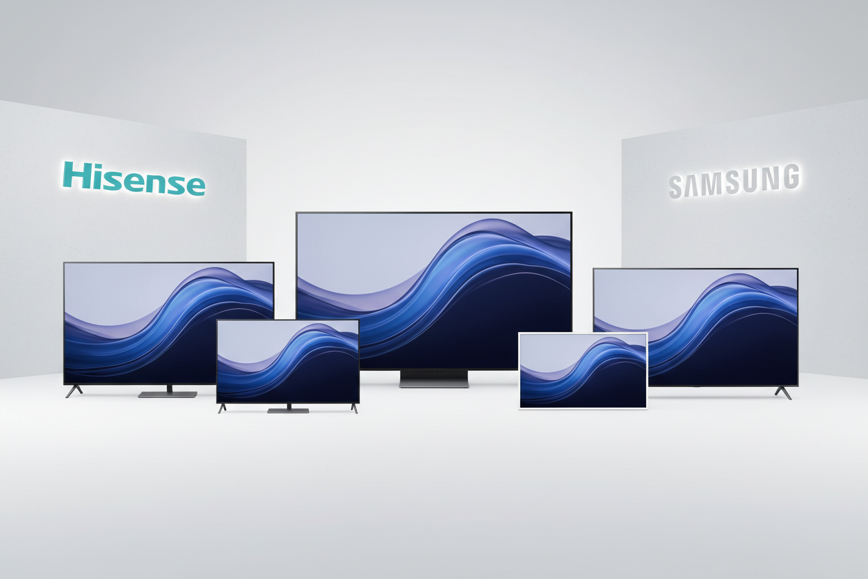 Línea Smart TV Hisense y Samsung