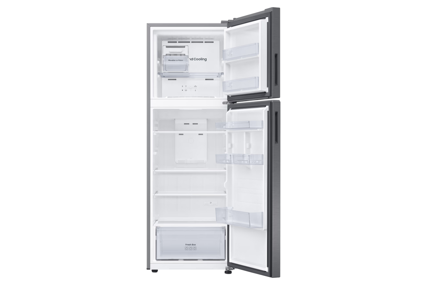 Refrigerador Samsung 11 Pies Top Mount Color Silver RT31DG5124S9EM