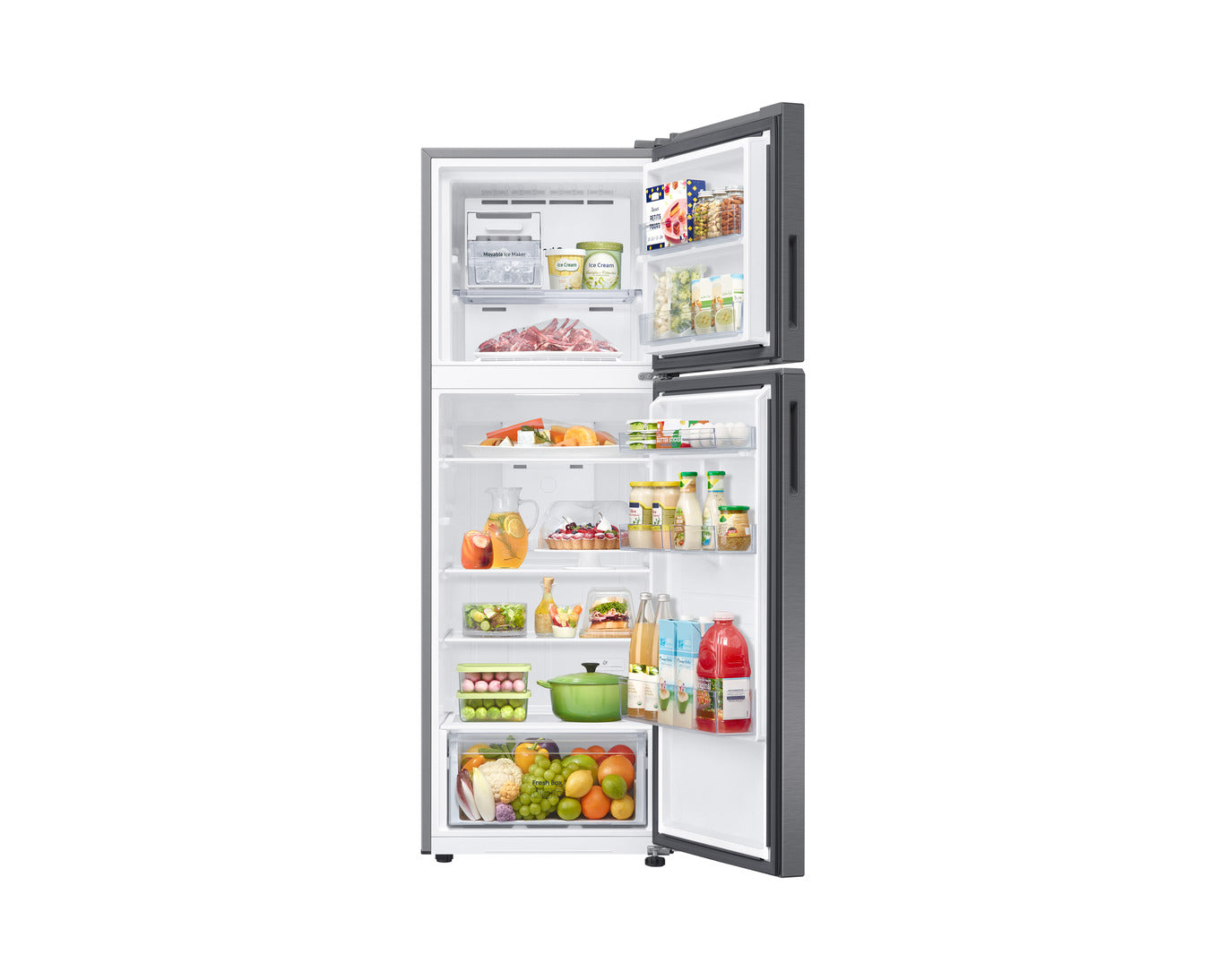 Refrigerador Samsung 11 Pies Top Mount Color Silver RT31DG5124S9EM